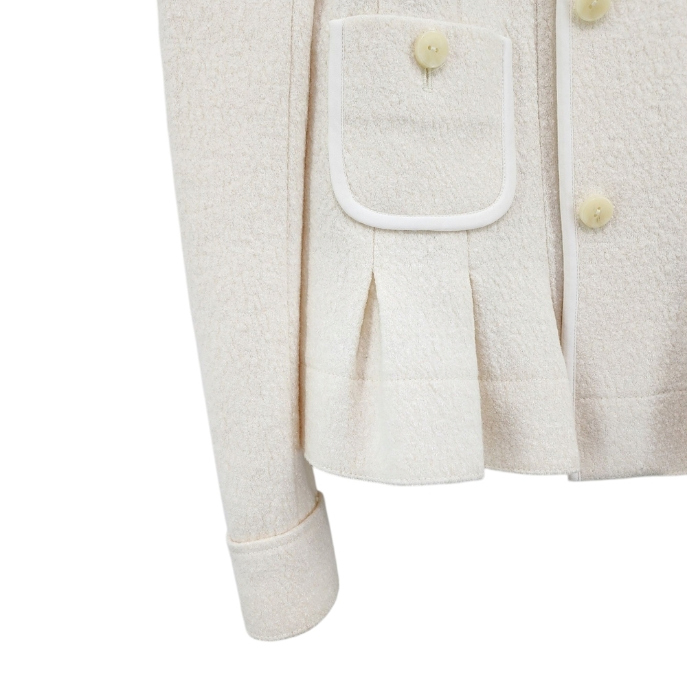 Elevenses by Anthropologie Women's Wool Blend Peplum Jacket - 4 - Picture 4 of 8